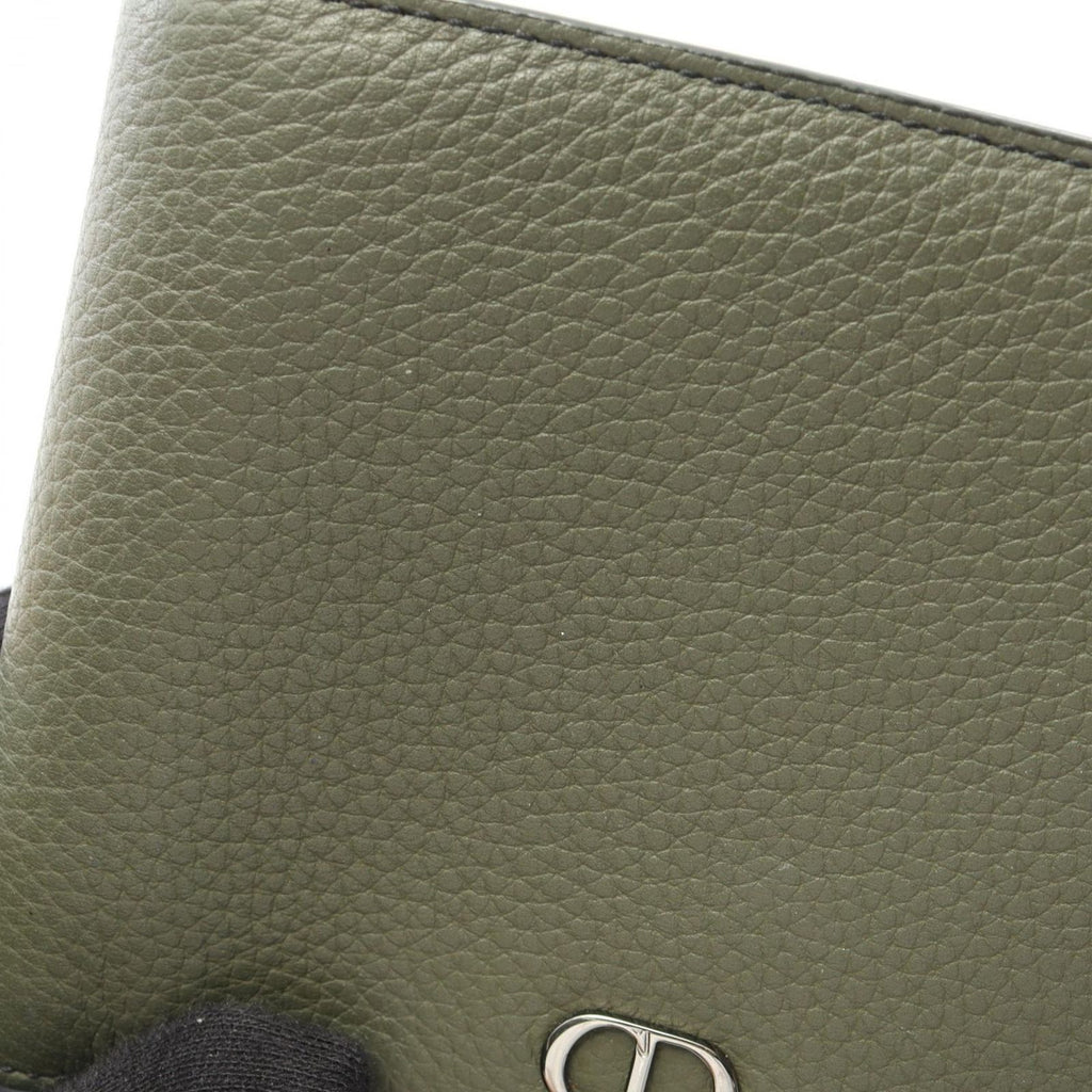 Dior Bifold Wallet CD Icon Olive Leather Billfold — view 5