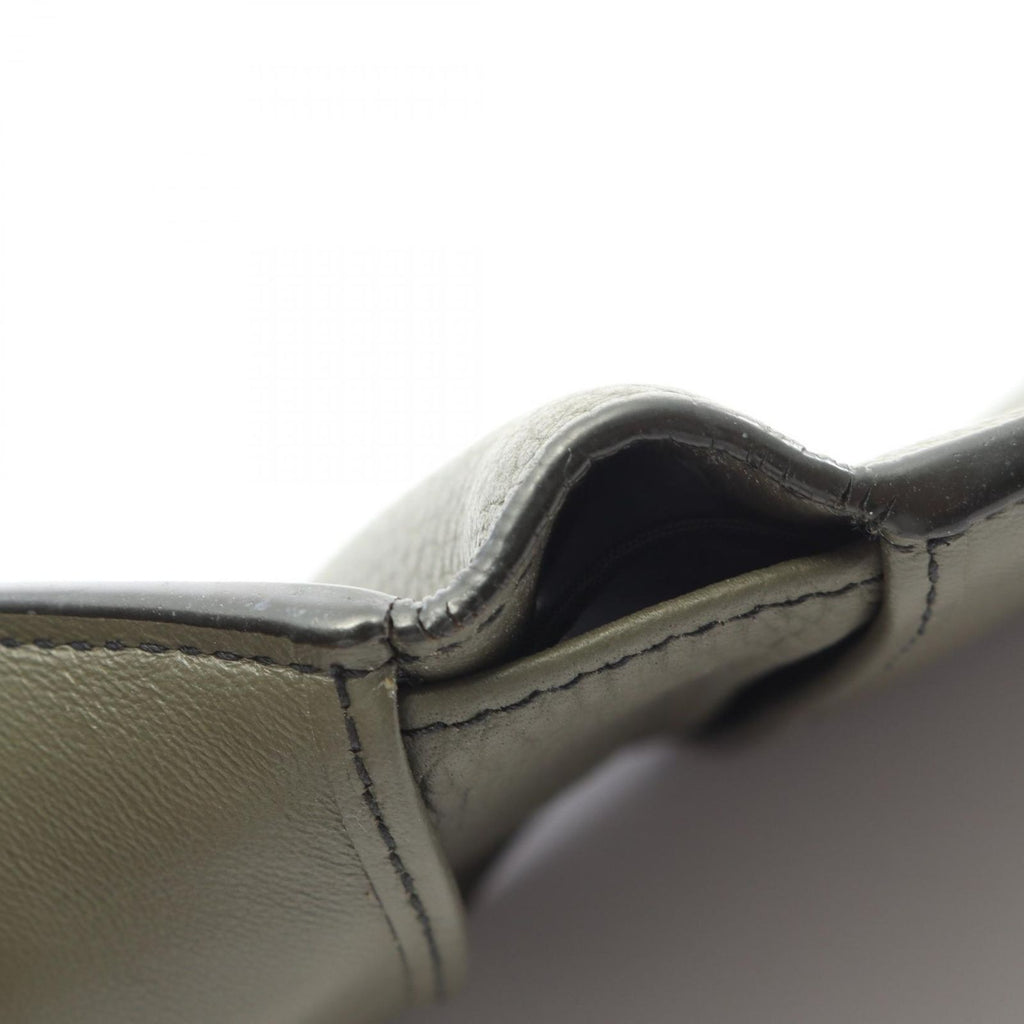 Dior Bifold Wallet CD Icon Olive Leather Billfold — view 7