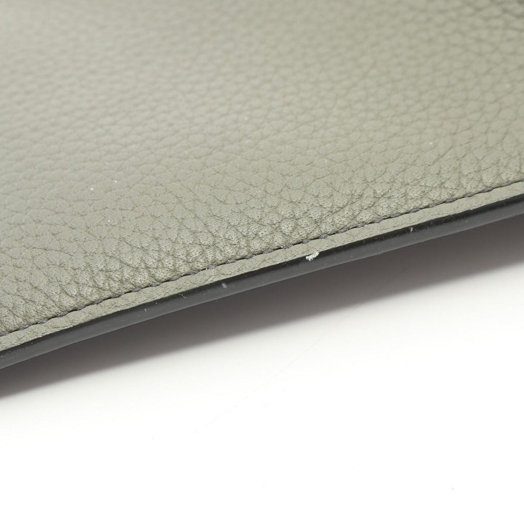 Dior Bifold Wallet CD Icon Olive Leather Billfold — view 6