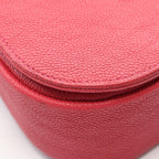 Chanel Shoulder Bag CC Logo Top Handle Flap Quilted 2-Way Magenta Caviar — view 6
