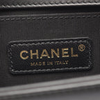 Chanel Shoulder Bag Boy Small Black Lambskin Chain — view 4