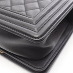 Chanel Shoulder Bag Boy Small Black Lambskin Chain — view 6
