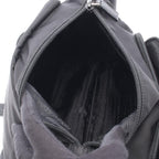 Prada Shoulder Bag Black Nylon Leather Triangle Logo — view 3