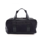 Chanel Tote Sports Line Black Wool Leather Mini Boston Bag