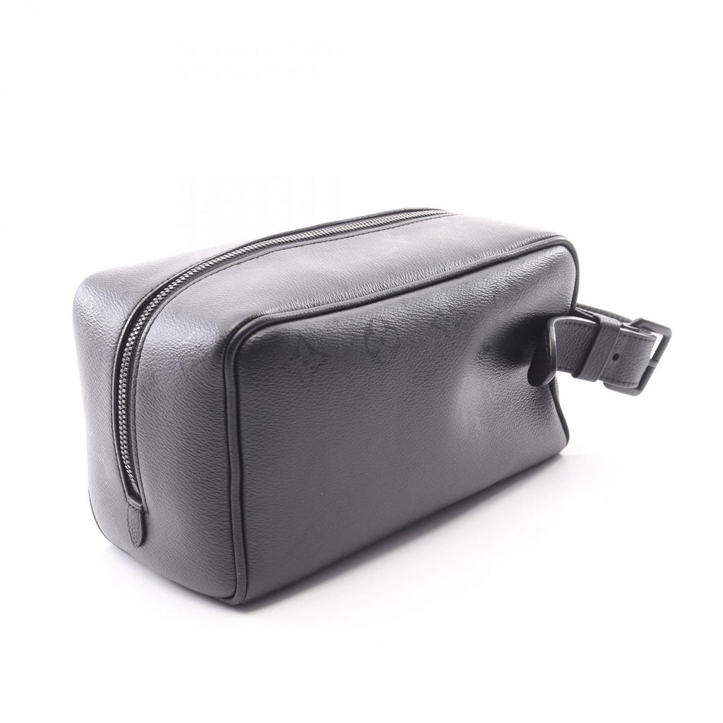 Louis Vuitton Clutch Locker Dopp Kit Noir Leather — view 2