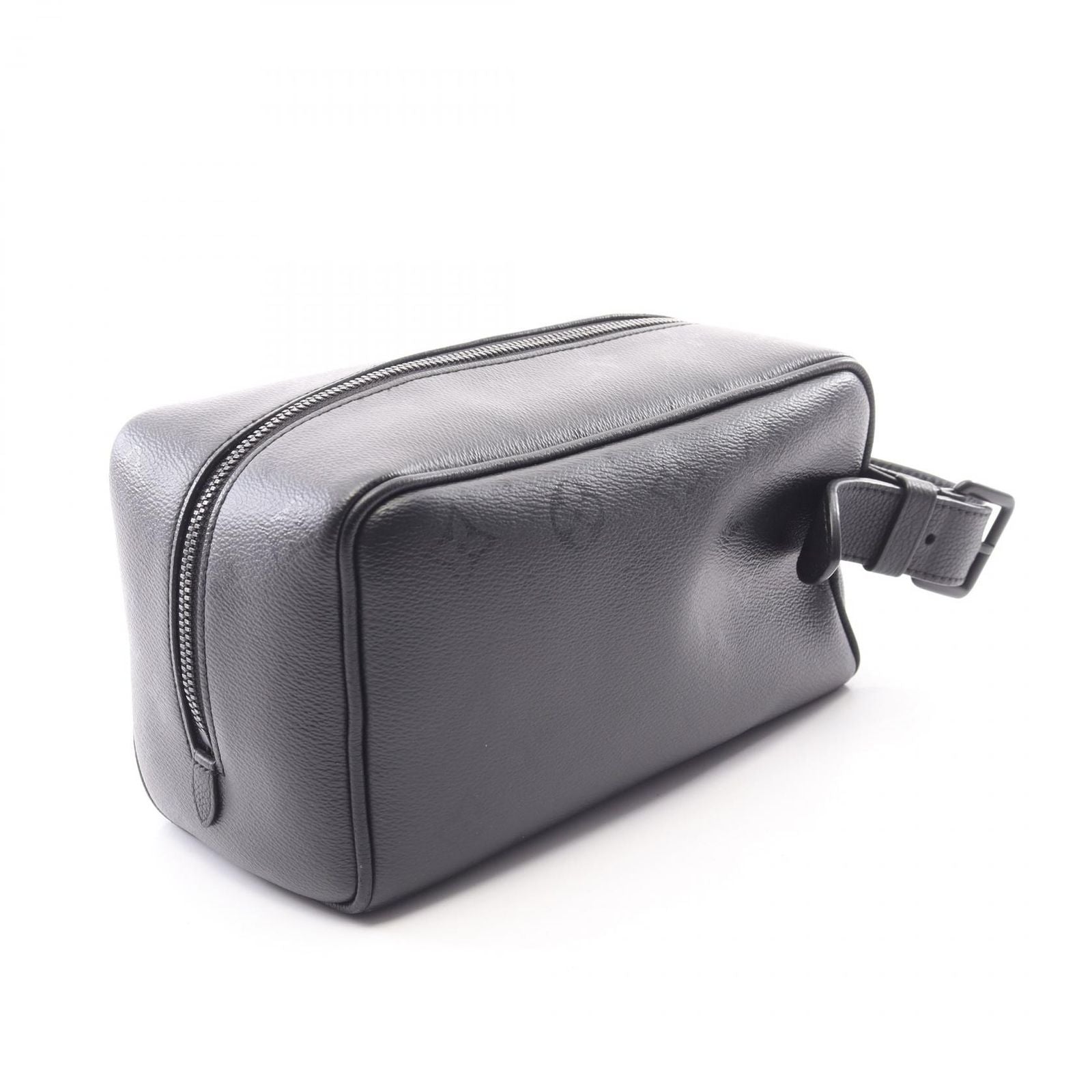 Louis Vuitton Clutch Locker Dopp Kit Noir Leather — view 2