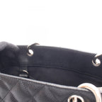 Chanel Tote Quilted Grand Shopping GST Black Caviar Leather Chain — view 7