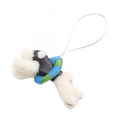 Hermes Charm Buddy a la Mer Bleu Nuit Vert Peppermint Shearling Blue Hydra