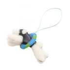 Hermes Charm Buddy a la Mer Bleu Nuit Vert Peppermint Shearling Blue Hydra
