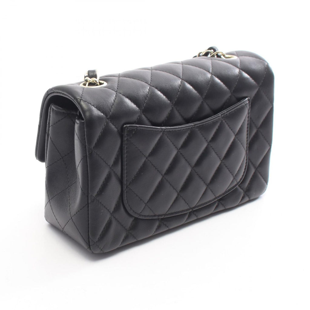 Chanel Shoulder Bag Mini Quilted 20 Black Lambskin Chain — view 2