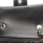 Chanel Shoulder Bag Mini Quilted 20 Black Lambskin Chain — view 6