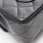 Chanel Shoulder Bag Mini Quilted 20 Black Lambskin Chain — view 8