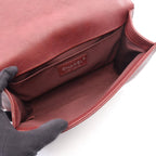 Chanel Shoulder Bag Boy Bordeaux Leather Chain — view 3