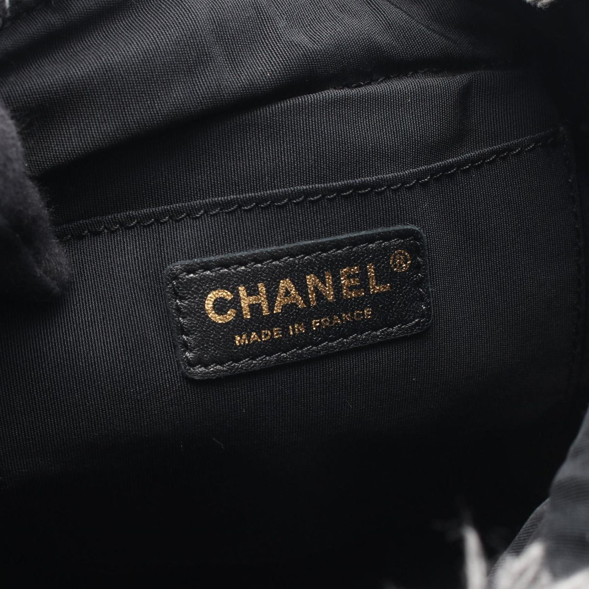 Chanel Shoulder Bag Quilted Small Denim Black Multi — view 4