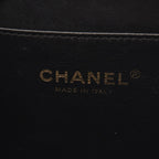 Chanel Shoulder Bag Quilted Vanity 2-Way Black Caviar Leather Top Handle Chain — view 5