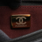 Chanel Shoulder Bag Quilted Black Lambskin Chain Wallet — view 5