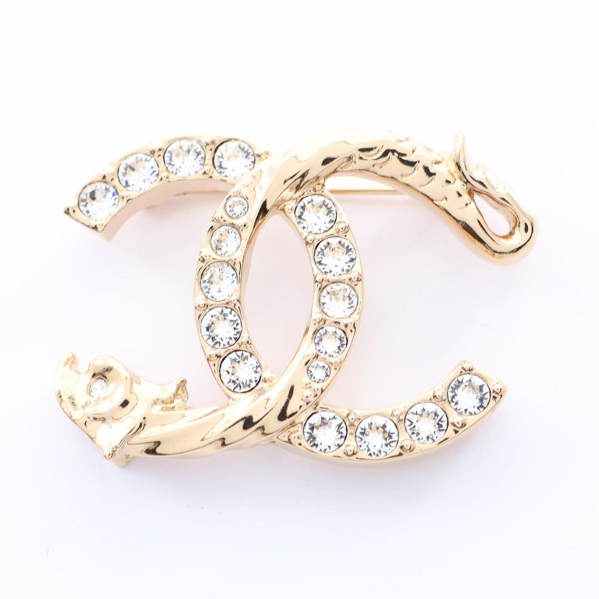 Chanel Brooch CC Logo Gold