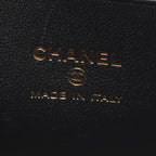 Chanel Shoulder Bag Quilted Vanity Black Lambskin Chain — view 4