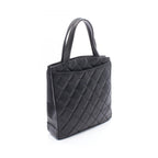 Chanel Tote Quilted Black Caviar Leather — view 2
