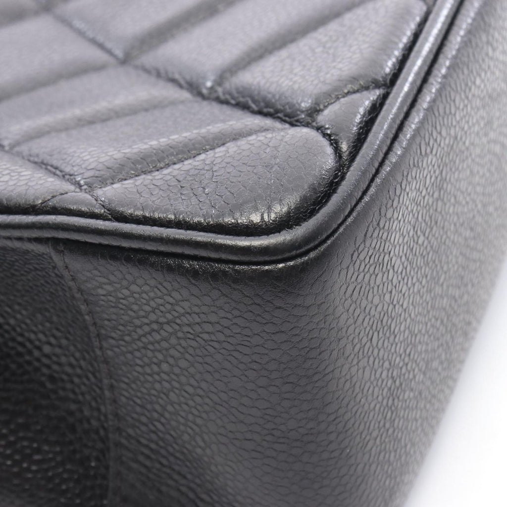 Chanel Tote Quilted Black Caviar Leather — view 8
