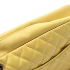 Chanel Shoulder Bag 2.55 Quilted Yellow Lambskin Chain Tote — view 7