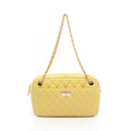 Chanel Shoulder Bag 2.55 Quilted Yellow Lambskin Chain Tote