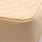 Chanel Shoulder Bag Quilted Small Flap Beige Lambskin Chain — view 8