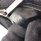 Louis Vuitton Handbag Little Boulogne Monogram Satin Noir Fabric Leather — view 5