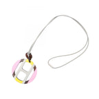 Hermes Necklace H Equipe Yellow Pink Purple — view 2