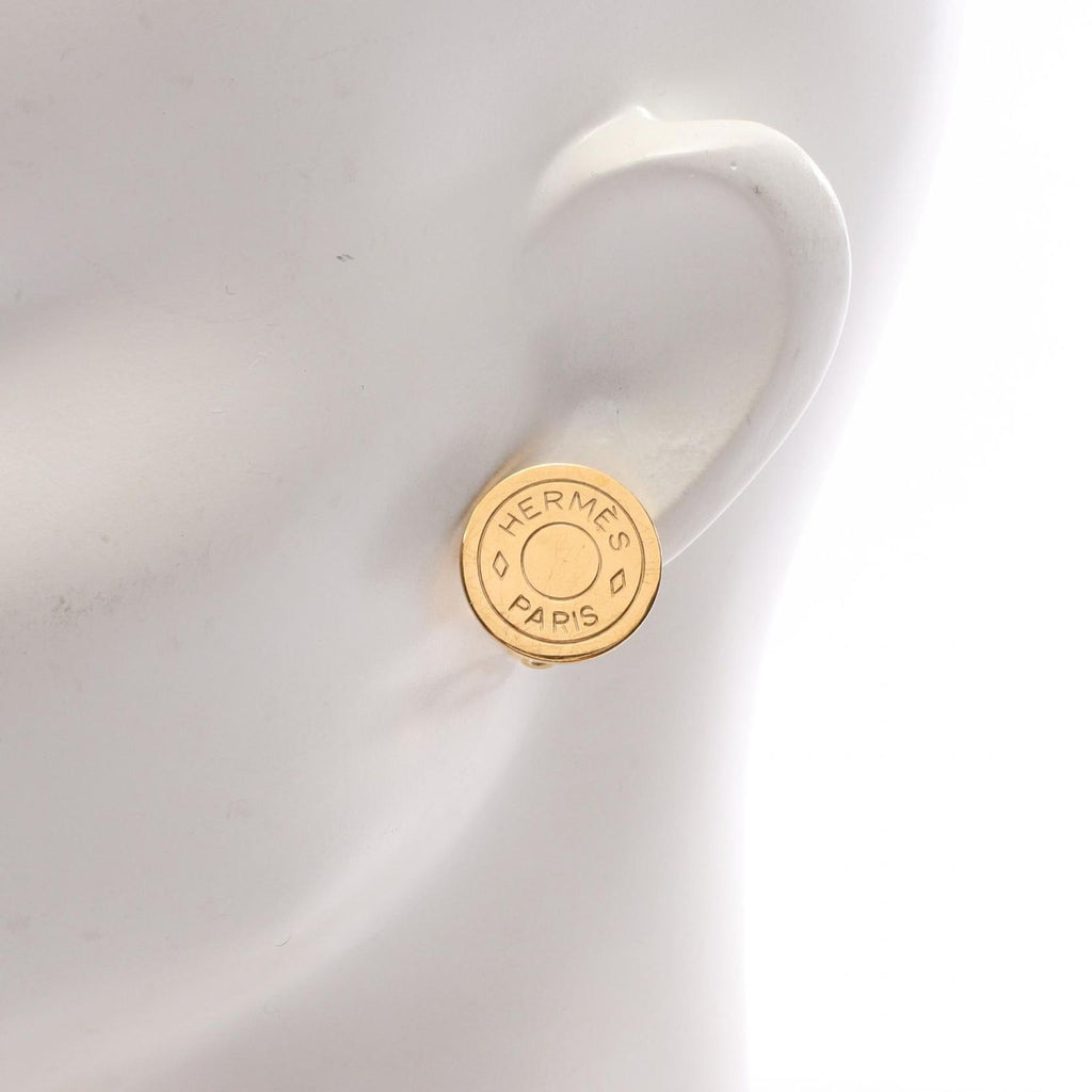Hermes Earrings Sellier Gold — view 4