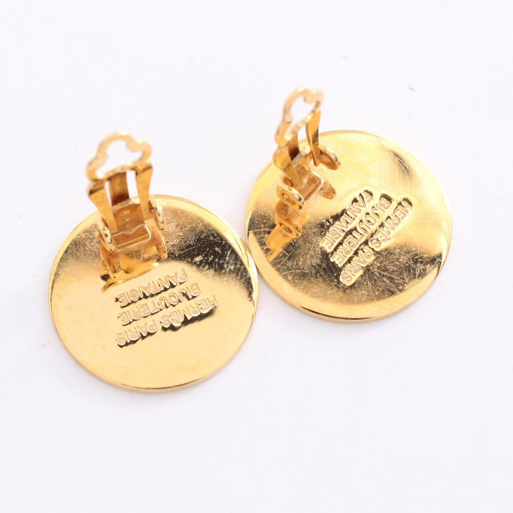 Hermes Earrings Sellier Gold — view 7