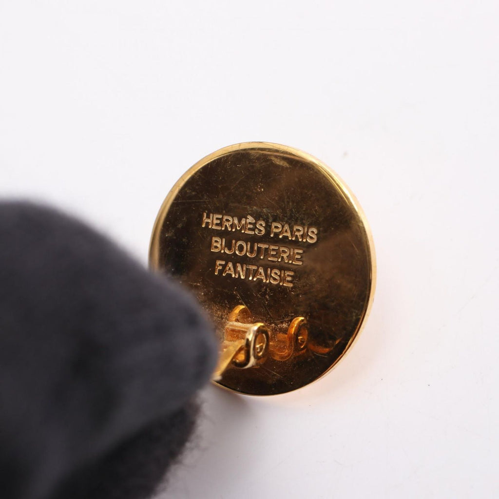 Hermes Earrings Sellier Gold — view 3
