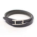 Hermes Bracelet Hapi 3 Long Black Leather