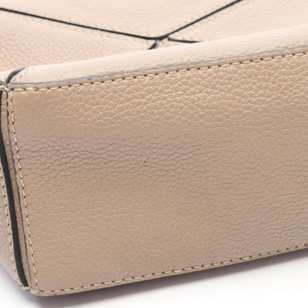 Loewe Handbag Puzzle Bag Mini 2-Way Greige Leather — view 5