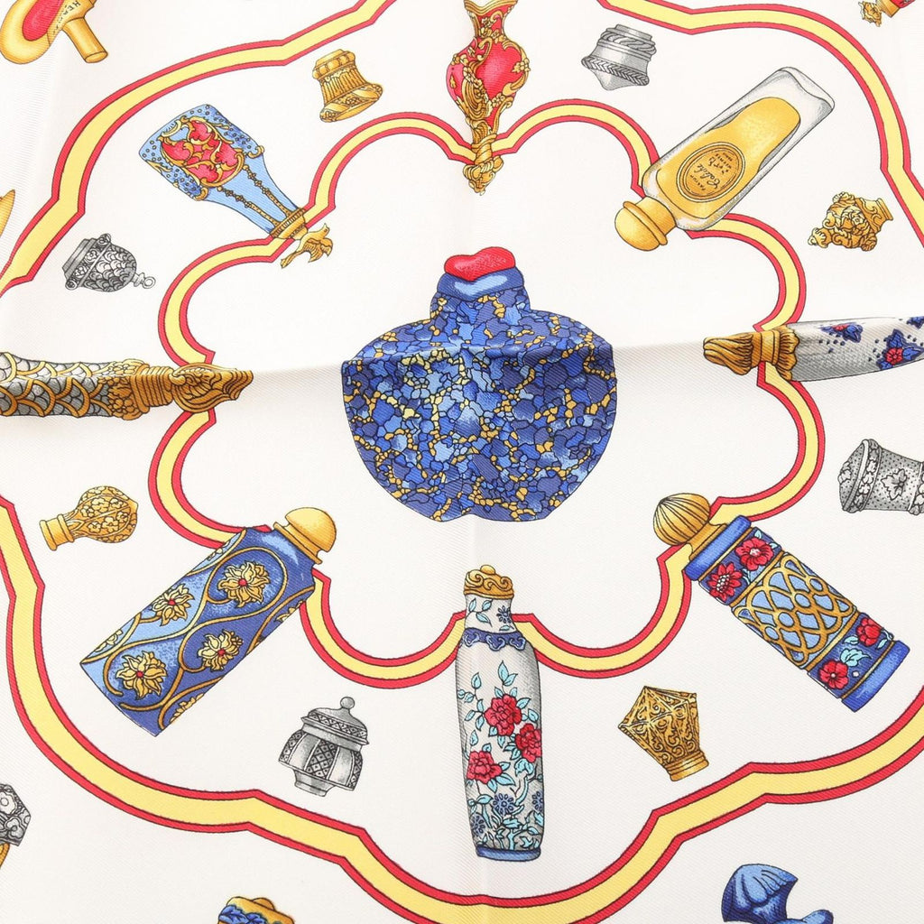 Hermes Scarf Petit Carre 45 Qu'importe le Flacon Silk — view 5