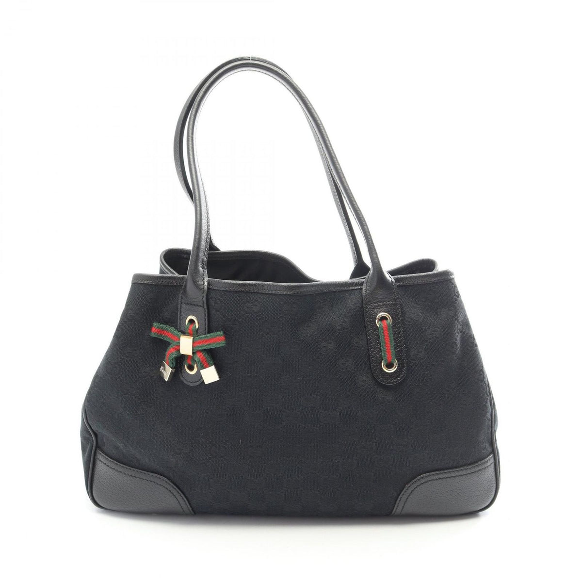 Gucci Tote Princy GG Canvas Black Green