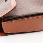 Celine Macadam Turnlock 2-Way Brown Dark Leather Shoulder Bag — view 7