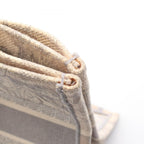 Dior Tote Book Medium Toile de Jouy Gray White Canvas — view 8