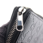 Gucci Round Wallet Imprint Black Leather GG Emblem — view 7