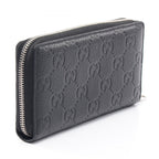 Gucci Round Wallet Imprint Black Leather GG Emblem — view 2
