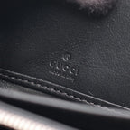 Gucci Round Wallet Imprint Black Leather GG Emblem — view 4