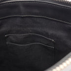 Gucci Shoulder Bag GG Supreme Small Gray Black Navy Leather Sherry Line — view 5