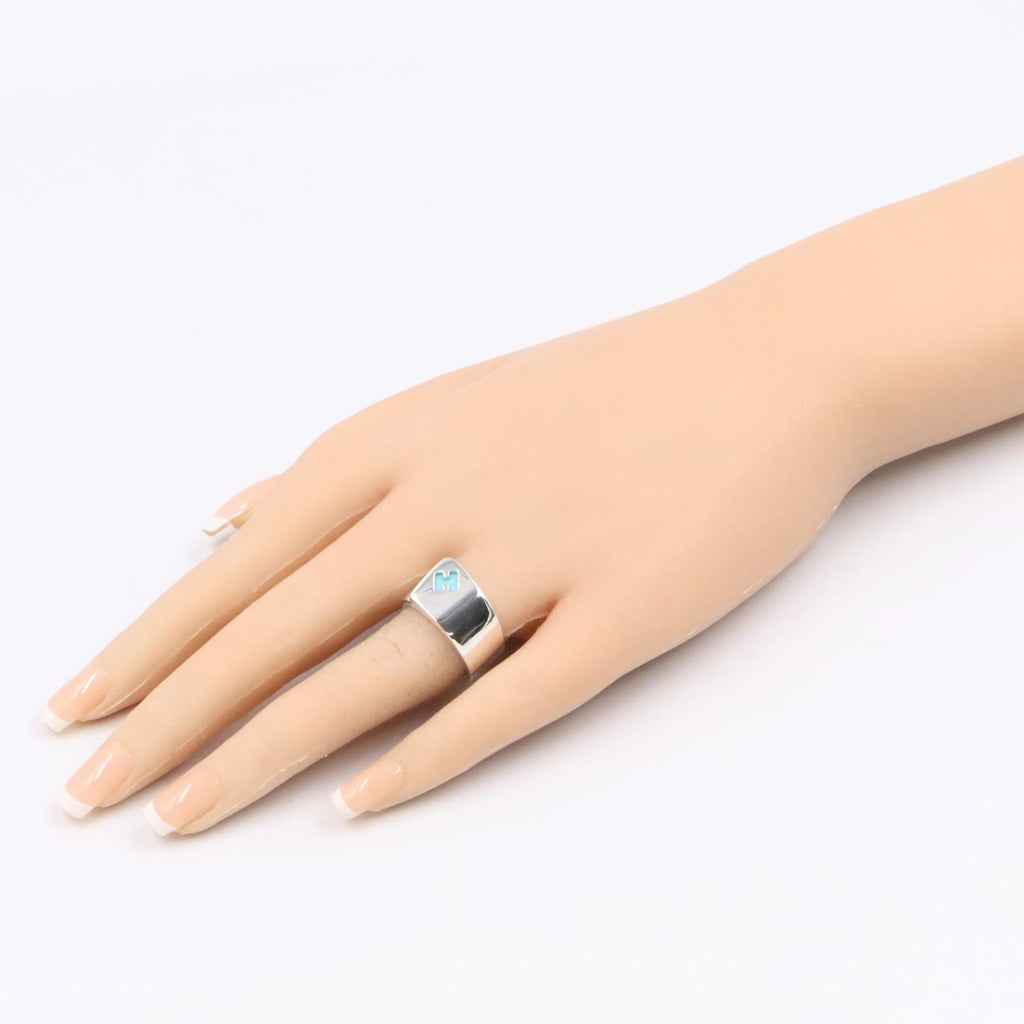 Hermes Ring Candy Blue 925 Sterling Silver — view 7