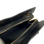 Saint Laurent Paris Handbag Uptown Small Black Beige Dark Brown Embossed Leather — view 7