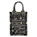 Dior Tote Book Mini Phone Dark Navy Ivory