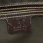 Gucci Shoulder Bag GG Plus Supreme Dark Brown Beige Leather — view 8