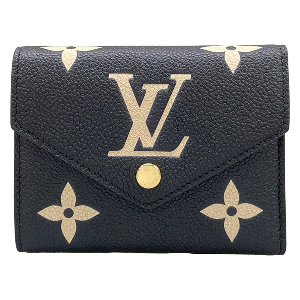 Louis Vuitton Trifold Wallet Bicolor Monogram Empreinte Portefeuille Victorine
