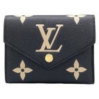 Louis Vuitton Trifold Wallet Bicolor Monogram Empreinte Portefeuille Victorine