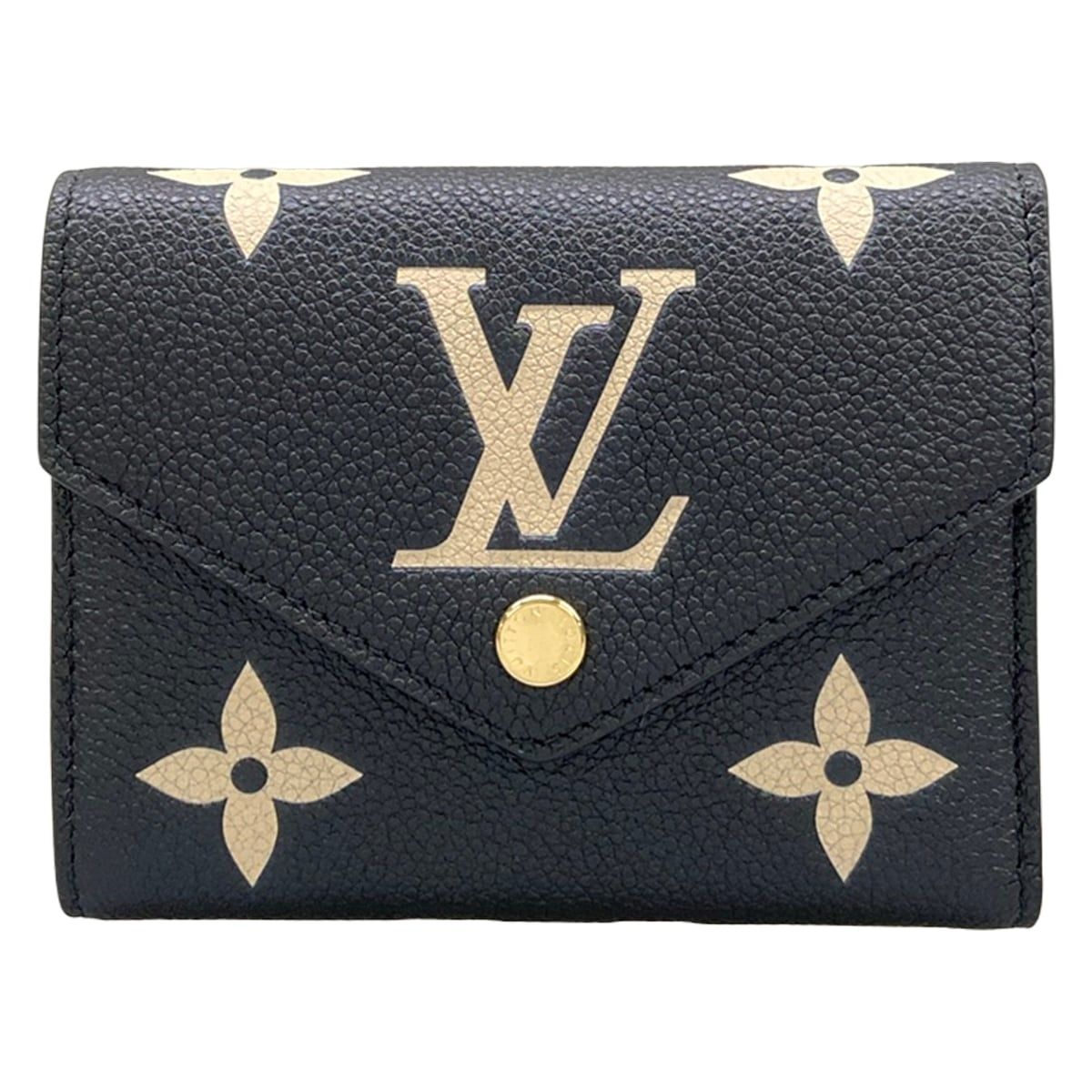Louis Vuitton Trifold Wallet Bicolor Monogram Empreinte Portefeuille Victorine