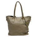 Prada Tote Vitello Daino Beige Leather